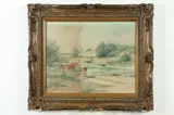 Reuben Legrand Johnston, Cattle Grazing Near Beltsville, Watercolor