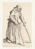 Jacques Callot, Les Gueux: la Mendiants Aux Bequilles, LES GUEUX: LA MENDIANTS AUX BEQUILLES, etching