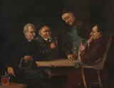 The Card Game by Continental School, THE CARD GAME, oil on canvas, offered Jul 2018
