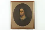 Portrait of Young Lady with Cameo by American School, PORTRAIT OF YOUNG LADY WITH CAMEO, oil on canvas, offered Jul 2018