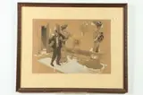 Maurice Bower, High Society, Pen and ink