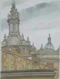 Philip Pearlstein, European Cathedral Spires