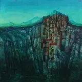 Jean Pierre Clement, Le Chateau Imaginaire, Oil on canvas