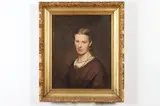 Edward Felix Charles van Reuth, PORTRAIT OF MAN AND WOMAN: PAIR, each signed and dated 1867 upper right and left corners, Oil on canvas
