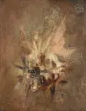 Federico Etxebarria Uribe, Formas 5, Oil on canvas
