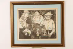 Irving Amen, Game of Kings, Color etching