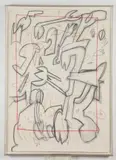 Benita Berman, THEME & VARIATIONS # 159, identified on gallery label verso, Mixed media on paper