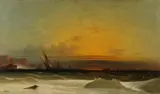 George Washington Nicholson, Seascape, Oil on canvas