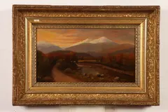 Seneca Roy Stoddard, Landscape, Oil on panel