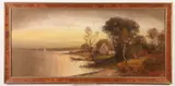 William Henry Chandler, River Woodland Landscape, Pastel