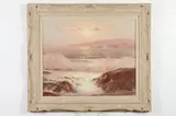Leonard C. Lane, Seascape, Oil on canvas