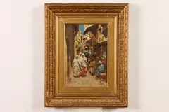 Aloysius C. O'Kelly, BARBARY COAST SCENES: TWO WORKS, each signed, Oil on canvas