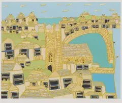 Untitled by Bryan Pearce, 2005 screenprint in colours, sold Oct 2022