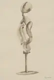 Bryan Kneale, Untitled, ink and wash 33.5 x 22.5cm