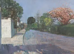 Untitled by William Bowyer, oil on canvas laid on board 47.5 x 61cm, sold Oct 2022