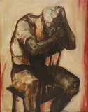 Anthony Whishaw, Untitled, 1958 oil on board 152.5 x 122cm Provenance: With Roland