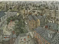 Jonas Plosky, Untitled, acrylic on board 72 x 91cm