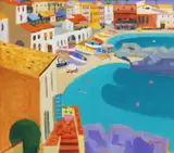 Untitled by Alan Furneaux, oil on paper 68.5 x 76.5cm, sold Oct 2022