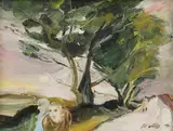 Gill Watkiss, Untitled, oil on board 25 x 32cm