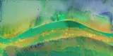 Jeff Hoare, Untitled, Jeff Hoare (1923-2019) Symphony of the sea acrylic on canvas 50 x 100cm