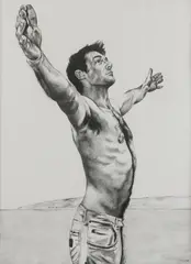 Lex McFadyen, Untitled, charcoal 158.5 x 108cm
