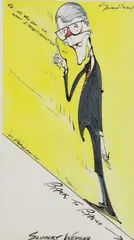 Gerald Scarfe, Untitled, pen and ink and watercolour 58 x 32.5cm