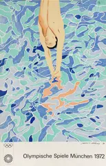 Untitled by David Hockney, David Hockney RA (b.1937) 'Olympische Spiele München 1972' offset lithograph in colours, sold Oct 2022