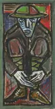 Billy Childish, Untitled, c.1990s oil on canvas 50 x 25cm Provenance: the artist; Lilford Gallery