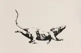 Untitled by Banksy, 2019 screenprint on newsprint, sold Oct 2022