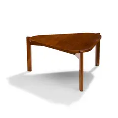 Triangular Low Table by Pierre Jeanneret, teak, sold Oct 2021