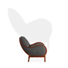 Frits Henningsen, Lounge Chair, mahogany, horsehair