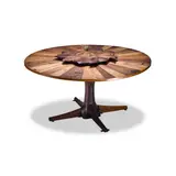 American Studio, Pedestal Dining Table, black walnut