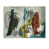 Karin van Leyden and Paul Laszlo, Custom Four Panel Screen