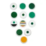 Twenty-Four Plates by Gio Ponti, for Franco Pozzi, glazed ceramic, sold Oct 2021
