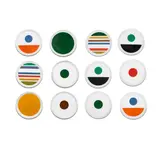 Twelve Plates by Gio Ponti, for Franco Pozzi, glazed ceramic, sold Oct 2021