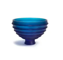 Ann Robinson, Copper Cobalt Blue Scallop Bowl #31, Copper Cobalt Blue Scallop Bowl #31