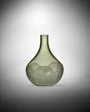 Archimede Seguso, Rare Petali Vase, for Vetreria Archimede Seguso, blown glass internally decorated with mezza filigrana, engraved 'Archimede Seguso MURANO 1972'