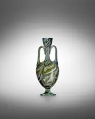 Lorenzo Radi, Calcedonio Amphora, calcedonio glass with applied handles