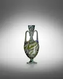 Lorenzo Radi, Calcedonio Amphora, calcedonio glass with applied handles