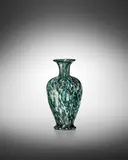Francesco Ferro & Figlio, Screziato Vase, screziato glass over a green ground, aventurine inclusions