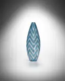 Ercole Barovier, A Spina Vase, for Barovier & Toso, fused polychrome and opalescent glass canes, engraved 'Ercole Barovier 1958'