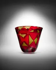 Ercole Barovier, Intarsio Vase, for Barovier & Toso, fused glass tesserae, engraved 'Barovier + Toso Murano'