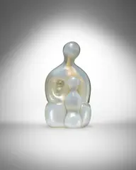 Angelo Barovier, Volume Pieno, for Barovier & Toso, opalescent glass with iridized surface