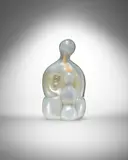 Angelo Barovier, Volume Pieno, for Barovier & Toso, opalescent glass with iridized surface