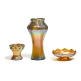 Group of Three Table Objects by Tiffany Studios, Favrile', sold Jul 2021
