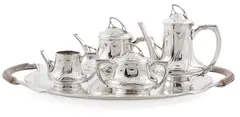 Five Piece Tea Set by Wmf, offered Jul 2021