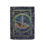 Tiffany Studios, Zodiac Panel (Libra), Favrile glass mosaic, reverse with painted mark '9G'