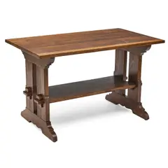 Bungalow Table by Gustav Stickley, oak, sold Jul 2021