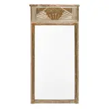 Maison Soubrier, Wall Mirror, carved and silvered wood, mirrored glass