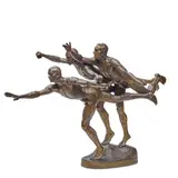 Alfred Boucher, Au But, patinated bronze